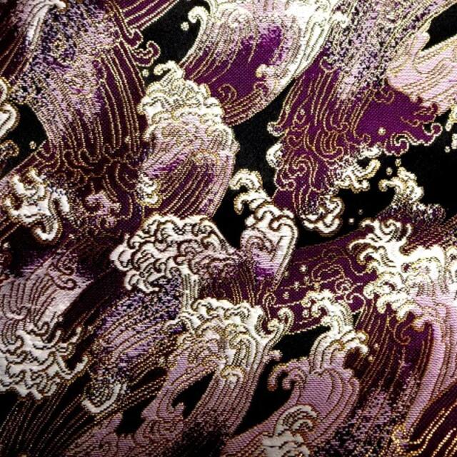 和柄 生地 京都 西陣織 金襴生地 荒磯 (全2色) 10cm単位 切り売り