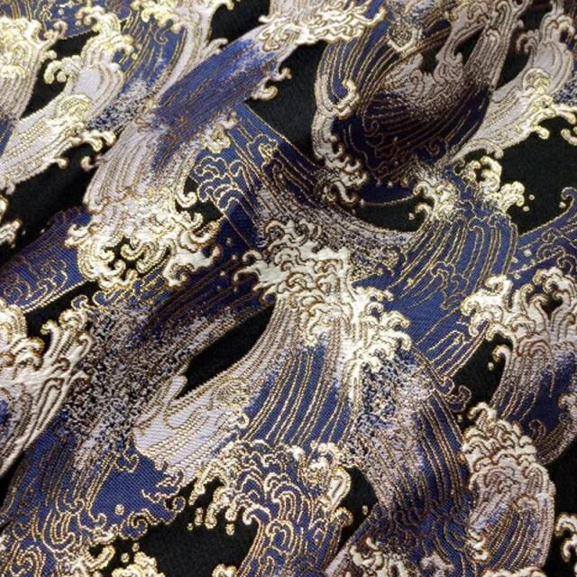 和柄 生地 京都 西陣織 金襴生地 荒磯 (全2色) 10cm単位 切り売り