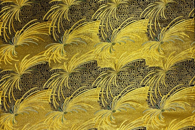 金襴生地通販 乱菊柄の金襴生地販売なら都香庵