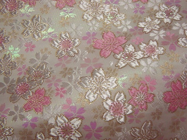 金襴生地販売 桜柄生地 和柄生地の通販なら都香庵