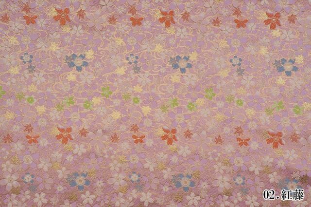 金襴生地販売 水面桜（全2色）柄の生地販売なら都香庵