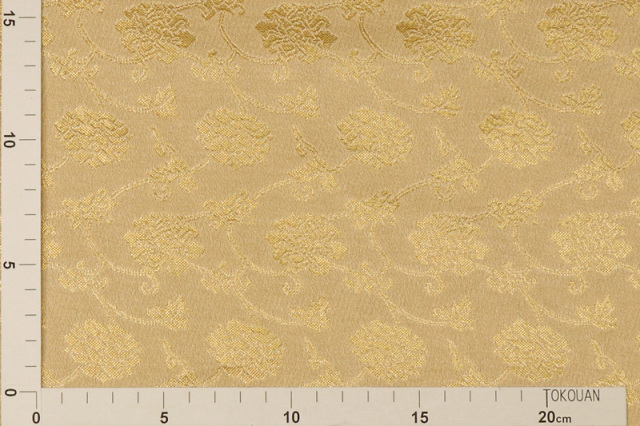 牡丹唐草文（桑染め）柄の金襴生地販売なら都香庵