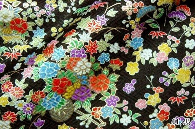 京の友禅史　限定品 Amazon | 和柄 生地 京 正絹 金彩 友禅 しだれ桜に束ね熨斗 (赤