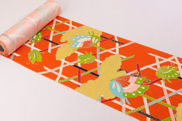 専用帯3556●彩辻ヶ花 正倉院間道文 高級 正絹 両面六通 リバーシブル 袋帯 帯3556 ○彩辻ヶ花 正倉院間道文 高級 正絹 両面