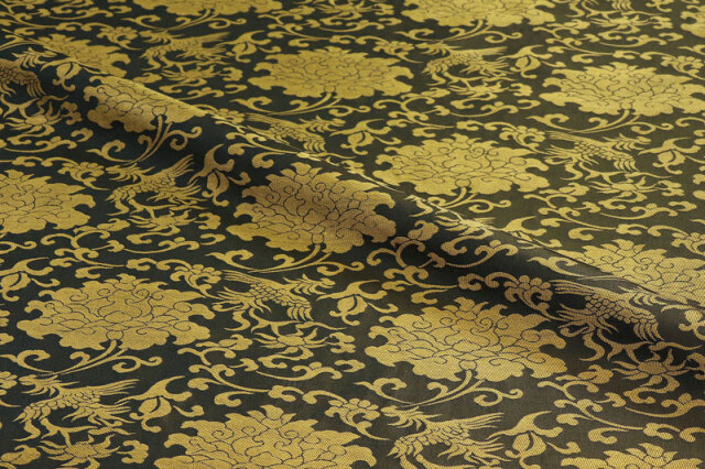京西陣 正絹 錦裂 牡丹唐草鳳凰文錦柄の和風生地通信販売なら都香庵