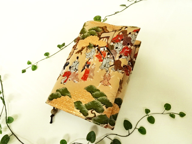 【メール便送料無料/代引不可】スケジュール帳・システム手帳・ブックカバー 金襴 平安洛中