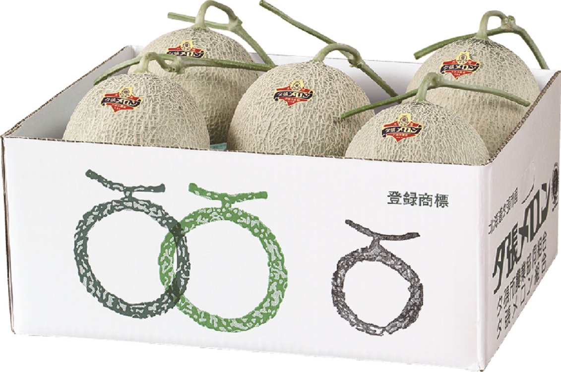 【早期割引商品】夕張メロン　優品　５玉入（１玉／約１．６ｋｇ）　【００５】