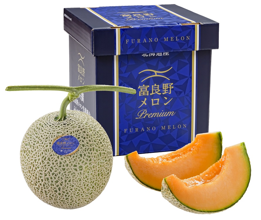 ＪＡふらの　ふらのメロンプレミアム特秀品　１玉入（１玉／約２ｋｇ）　【０２０】