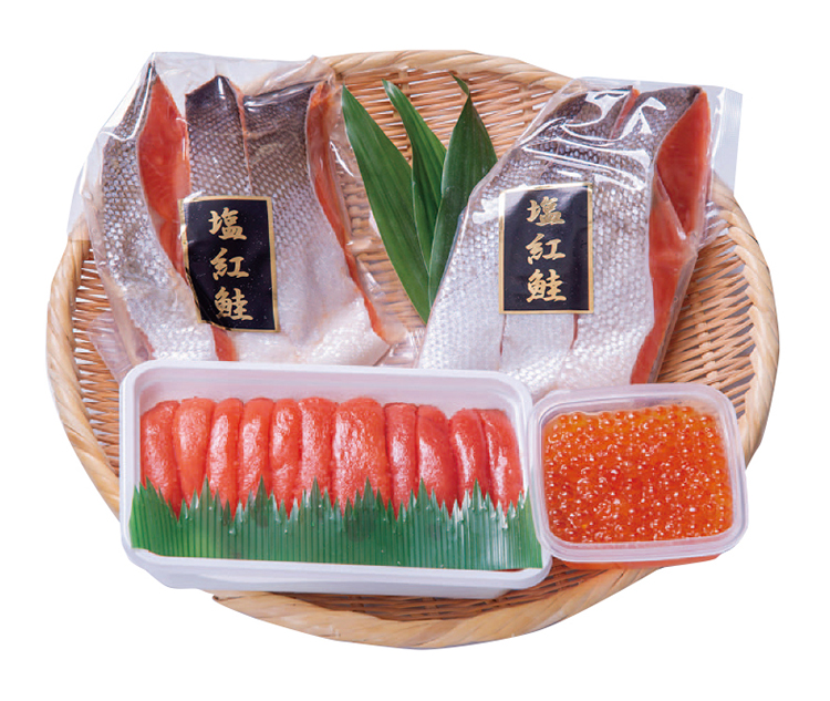 【早期割引商品】サン食品　紅鮭と魚卵のセット　【０７５】