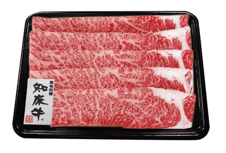 【早期割引商品】北海道産　知床牛　すき焼用（肩ロース）　【１２４】