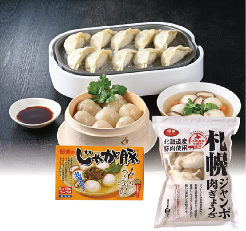 佃善　じゃが豚・餃子１６個セット　【４８１】