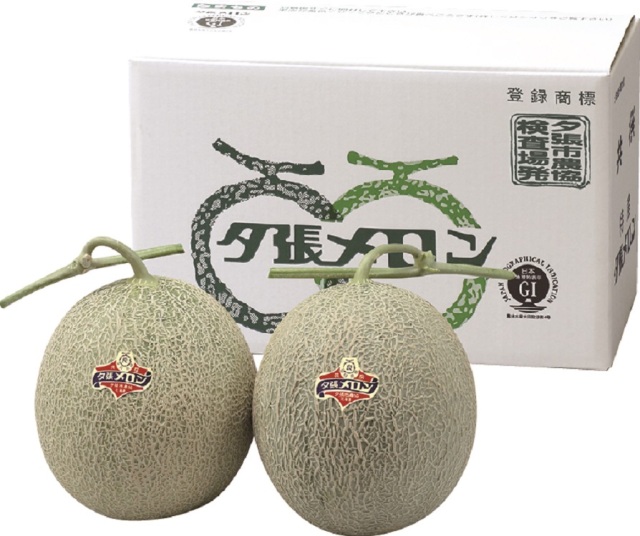 夕張メロン　良品　２玉入（１玉／約２ｋｇ）　【００３】