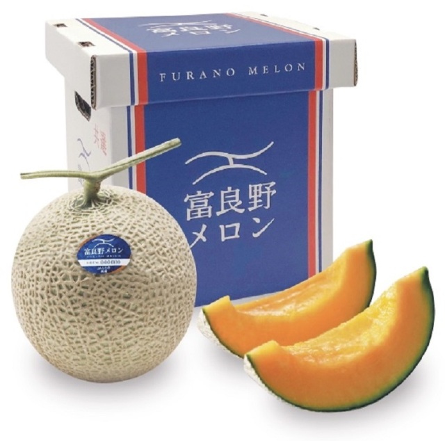 ＪＡふらの　ふらのメロン秀品　１玉入（１玉／約２ｋｇ）　【０２４】
