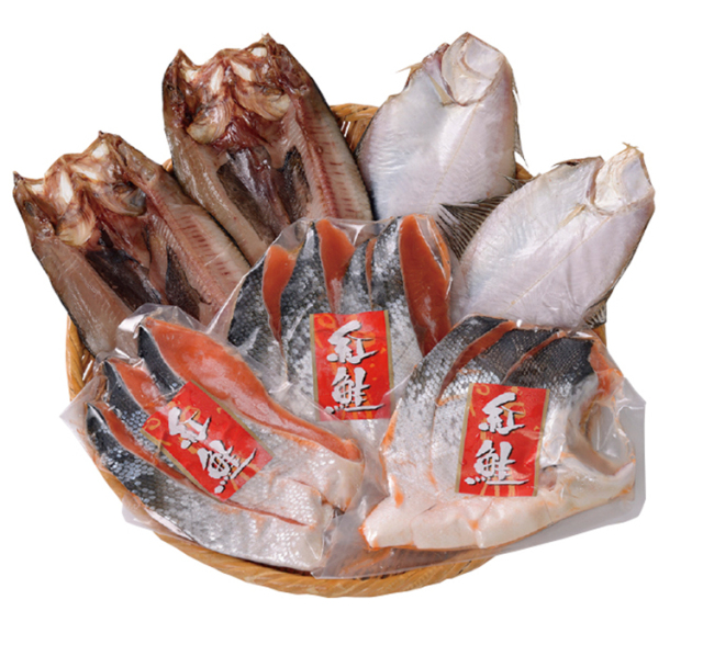 【早期割引商品】熟成紅鮭と干し魚セット　【０７２】