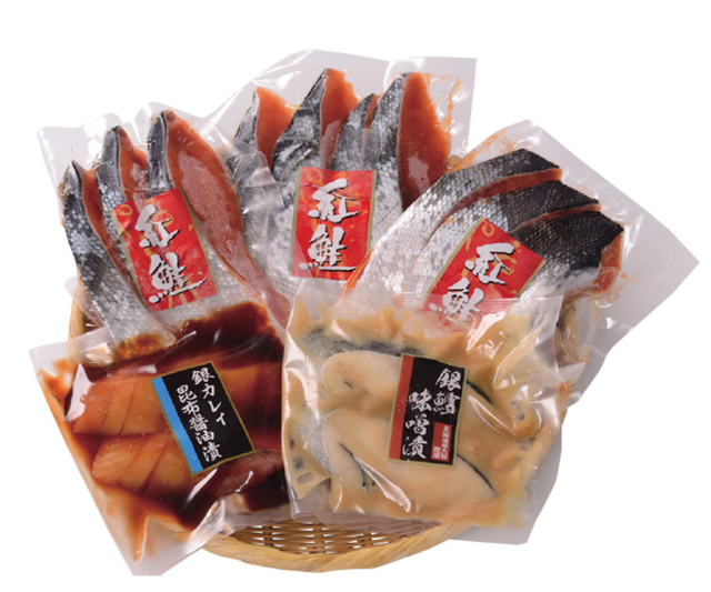 熟成紅鮭と漬魚セット　【０７４】