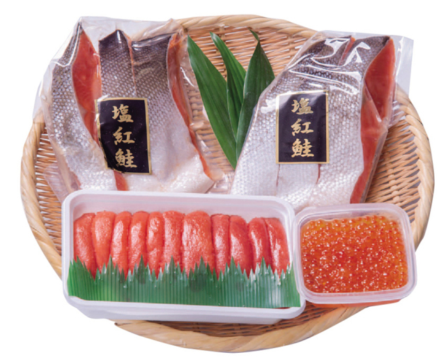 サン食品　紅鮭と魚卵のセット　【０７６】