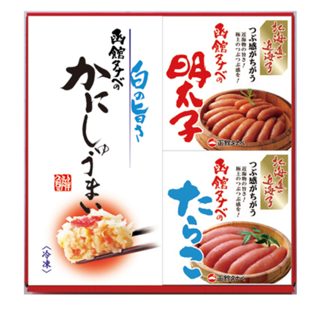 函館タナベ食品　かにしゅうまい・たらこ・明太子セット　【１１４】