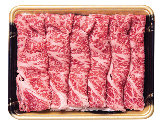 【早期割引商品】北海道産　白老牛　すき焼用（ロース）　【１１９】