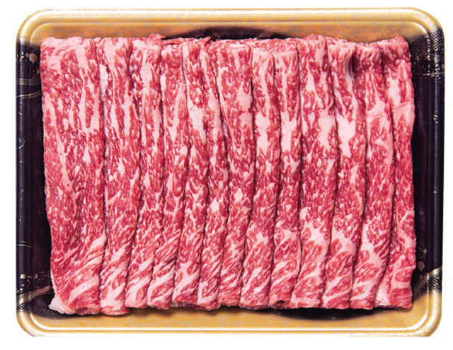 【早期割引商品】北海道産　白老牛　すき焼用（モモ）　【１２０】