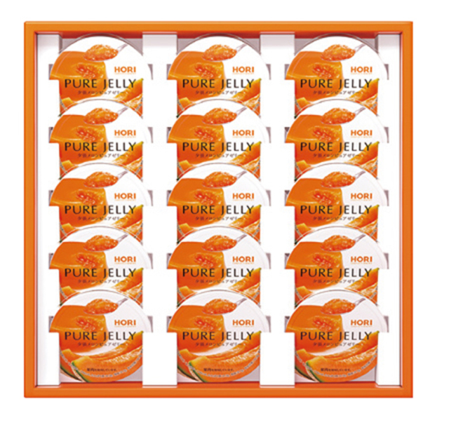 ホリ　夕張メロンピュアゼリー　１５個　８０ｇ×１５個　ＨＹＰＪ１５　【２３２】