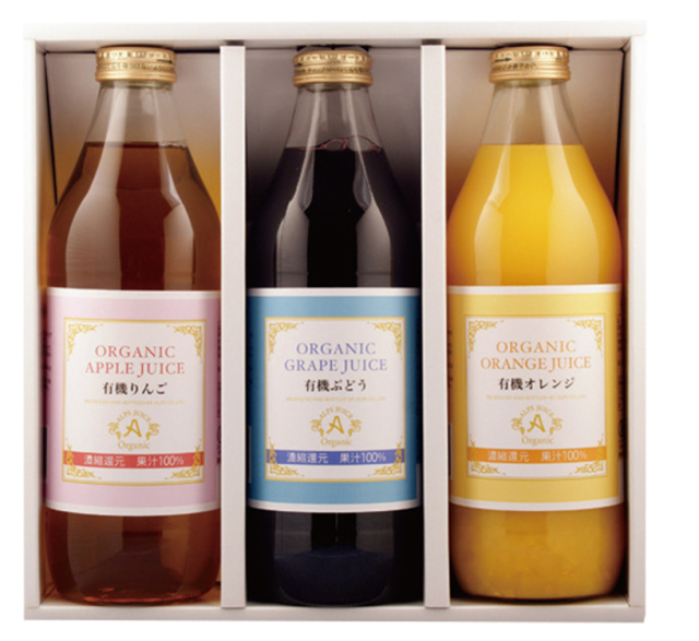 アルプス　オーガニックジュース１００　３本セット　【３３０】