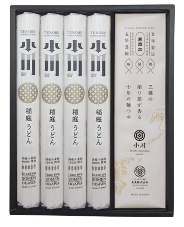 稲庭うどん小川　北海道産小麦粉１００％使用稲庭うどん・お出汁が香る麺つゆギフト　ＯＦＴ－３０　【３８５】