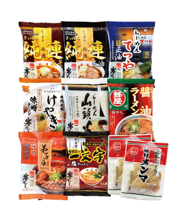 菊水　北海道名店寒干しラーメン８食詰合　Ｍ－３　【３９２】