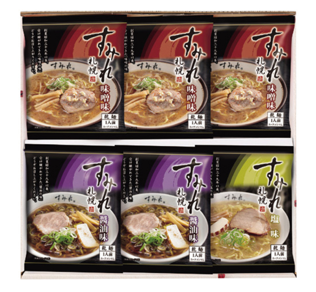 西山製麺　すみれ乾燥麺６食ギフト　ＳＫＭ６　【３９４】