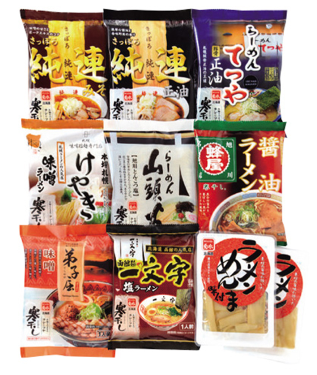 菊水　北海道名店寒干しラーメン８食詰合　Ｍ－３　【３９８】