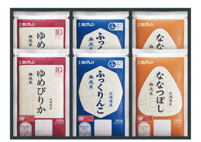 ホクレン　北海道米プレミアムギフト　３００ｇ×６　【４１５】