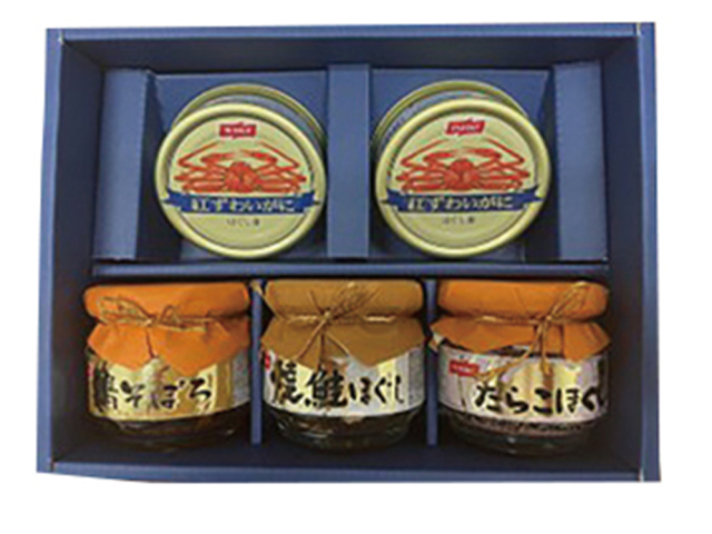 ニッスイ　紅ずわいがに缶詰・びん詰詰合せ　ＢＫ－３０Ｄ　【４４２】