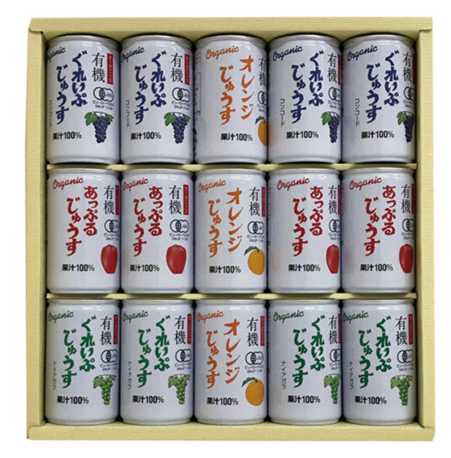 アルプス　有機ストレートジュースセット　１６０Ｙ－３００　【３８７】