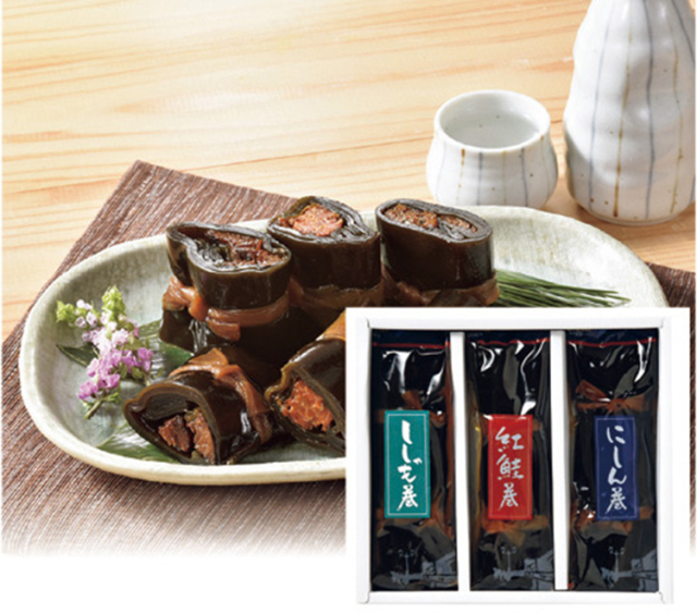 小松食品　海の四季昆布巻３本セット　【４８９】