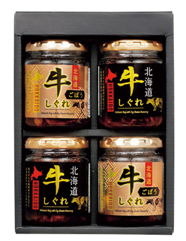 北海大和　贅鮮　北海道牛しぐれ２種詰合せ　ＧＳ－Ｇ４Ｒ　【４９３】