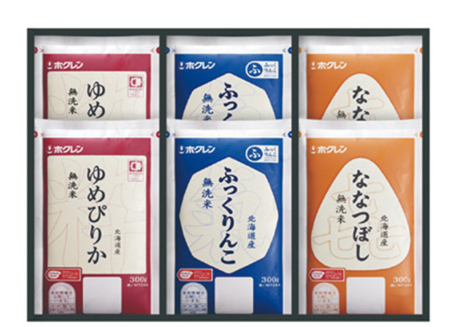 ホクレン　北海道米プレミアムギフト　３００ｇ×６　【５０９】