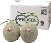【早期割引商品】夕張メロン　良品　２玉入（１玉／約２ｋｇ）　　【００３】