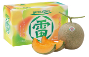 ＪＡきょうわ　らいでんメロンプレミアム特秀品　２玉入（１玉／約１．６ｋｇ）　【０３４】