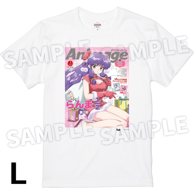 【アニメージュ1月号 応募者全員サービス】『らんま1/2』AnimageTシャツ／WHITE SIZE：L