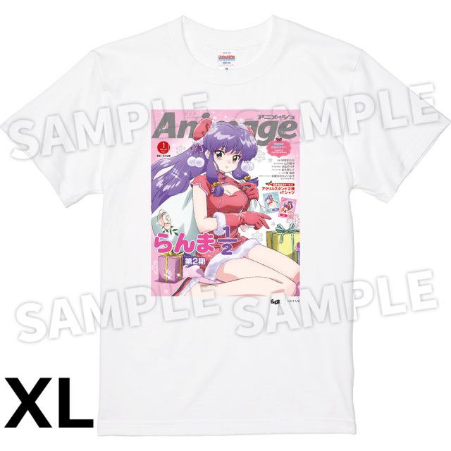 【アニメージュ1月号 応募者全員サービス】『らんま1/2』AnimageTシャツ／WHITE SIZE：:XL