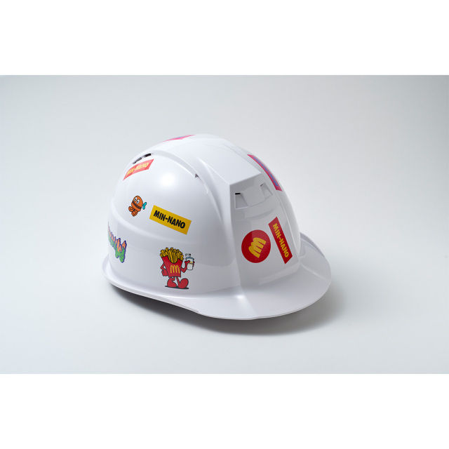 MIN-NANO KAGA HELMET ミンナノ 防災ヘルメット LOGO MIN-NANO × KAGA HELMET 「ミンナノ 防災ヘルメット」 トクマショップ