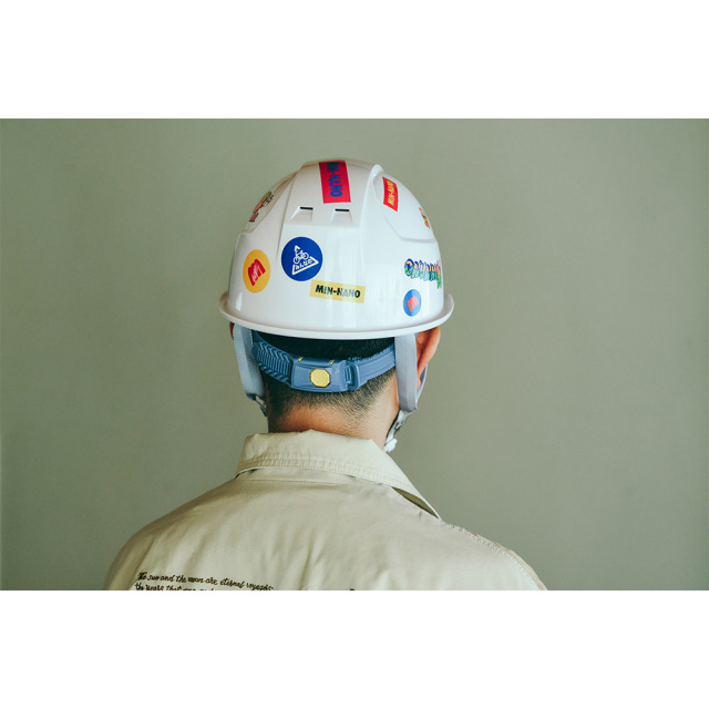 MIN-NANO KAGA HELMET ミンナノ 防災ヘルメット LOGO MIN-NANO × KAGA HELMET 「ミンナノ 防災ヘルメット」 トクマショップ