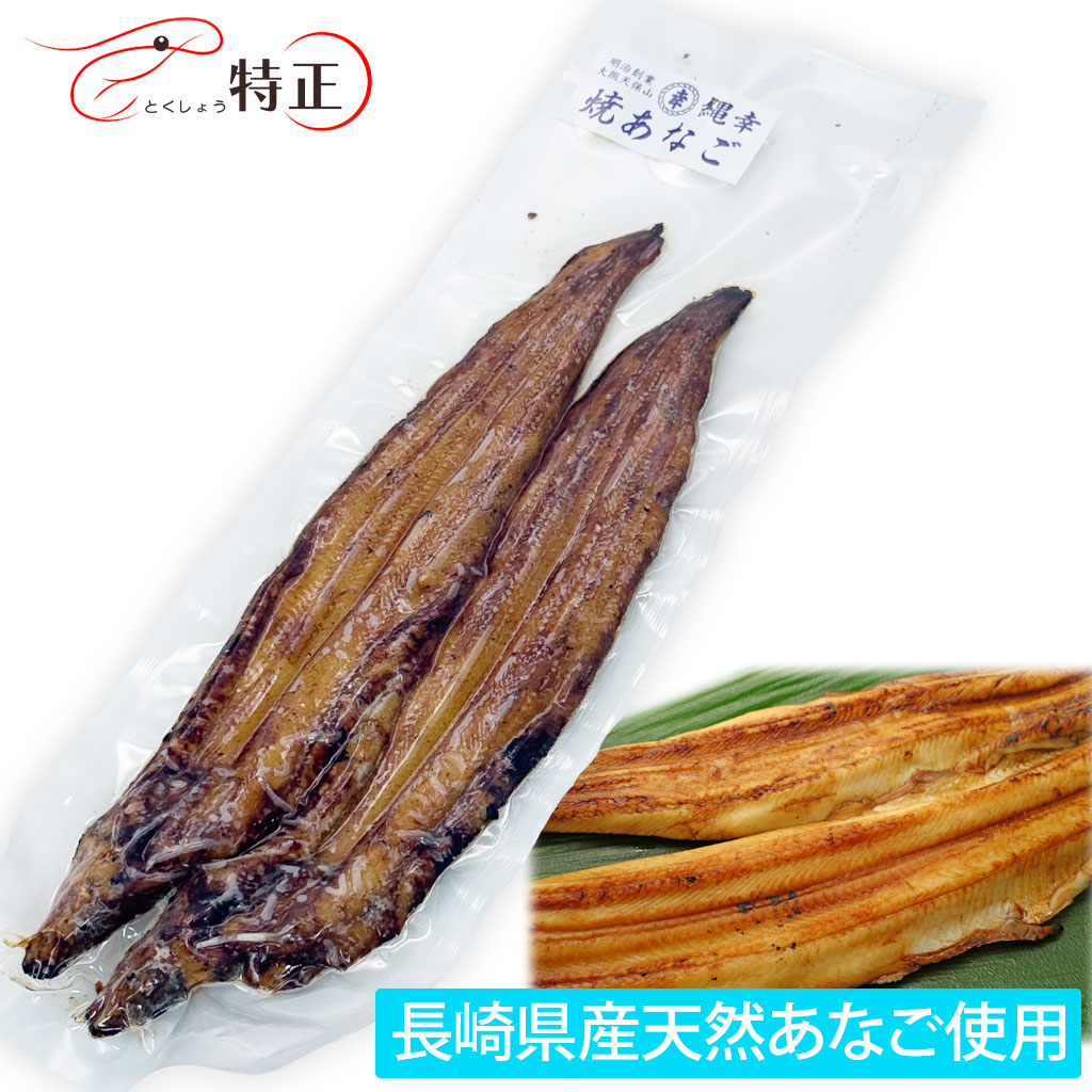 長崎県産天然穴子を使った一点物活焼あなご2尾 計約120g