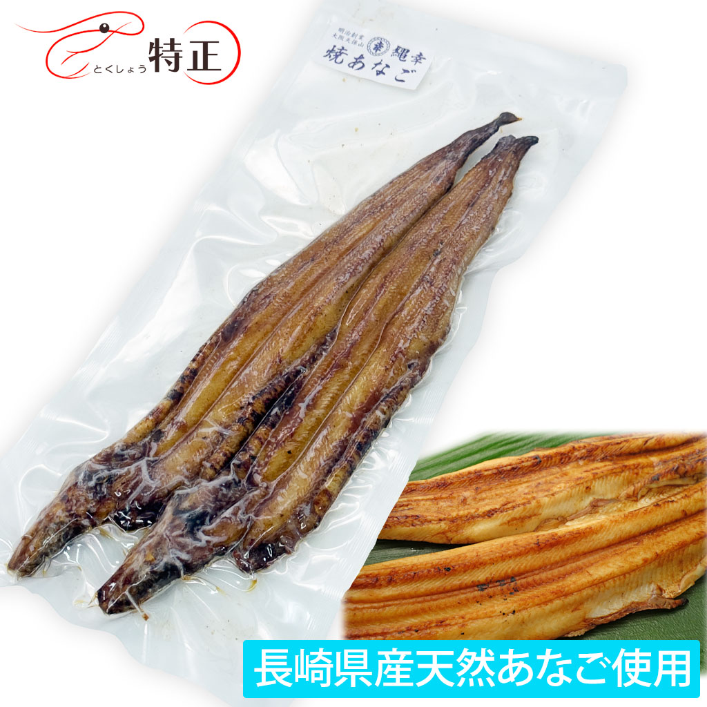 長崎県産天然穴子を使った一点物活焼あなご2尾 計約170g