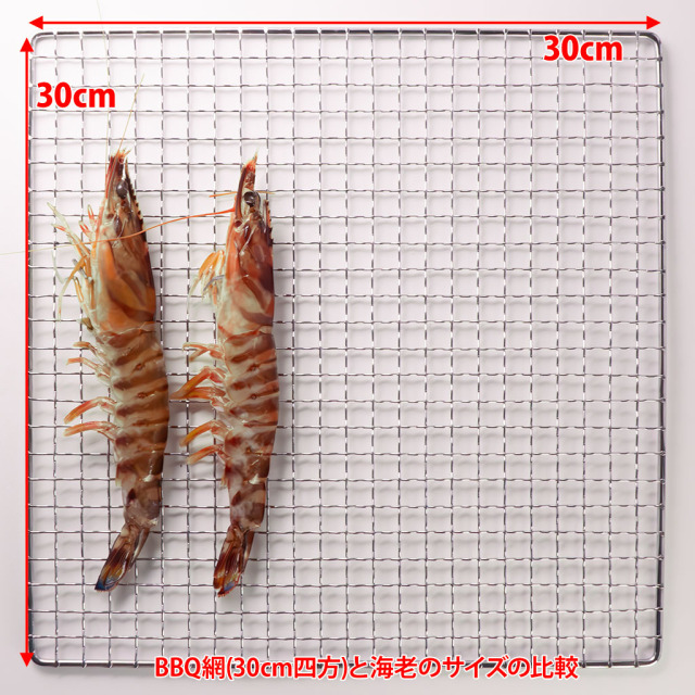 加熱用車えび30cm網