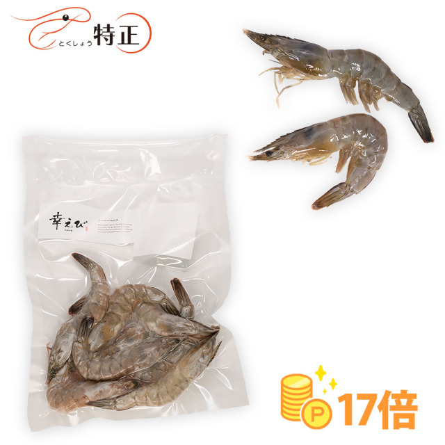 エビ ブラックタイガー尾付のばし海老（AQUAKING Z）XXLサイズ : シーフード