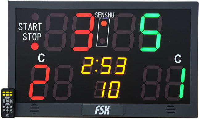 空手道競技用デジタルタイマー/ JKF公式競技認定品 FJ2000C【送料1,100円対象外】【送料別途ご連絡】
