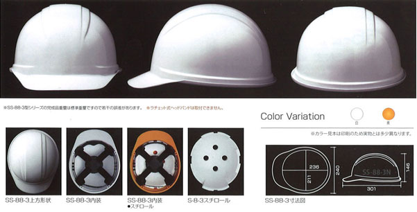 Shinwa（進和化学） SS-88-3型ヘルメット（ハッポウ入り）