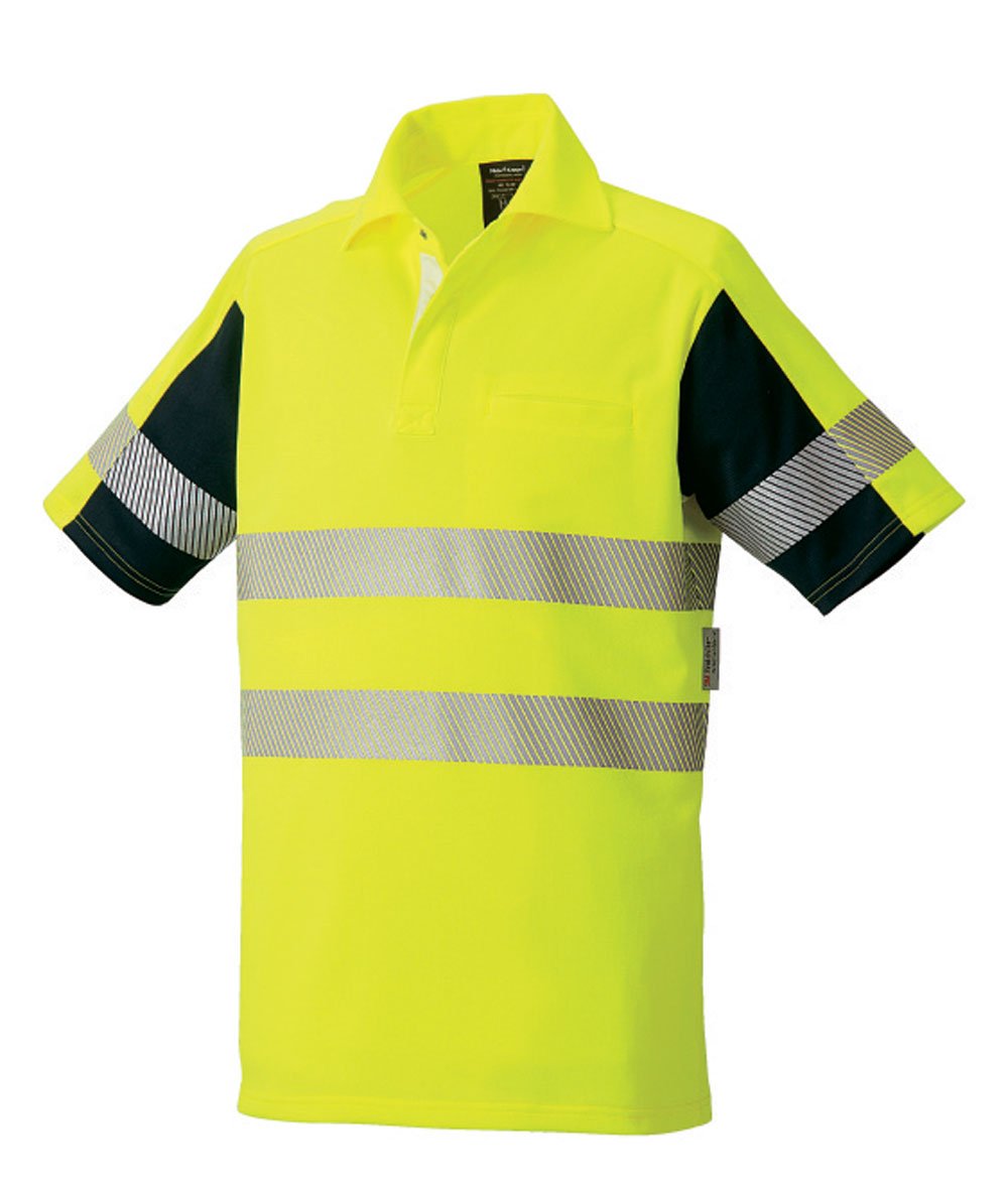 TAKAYA SHOJI（タカヤ商事）　TU-NP22高視認性安全半袖ポロシャツ
