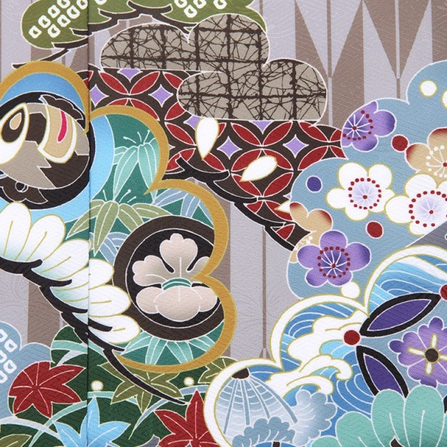 3歳男の子被布着物画像