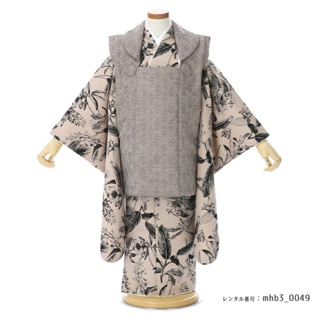 3歳男の子被布着物画像